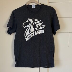Kids Mustangs Graphic Charcoal T-Shirt